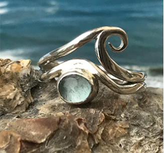 Silver on sale wave ring